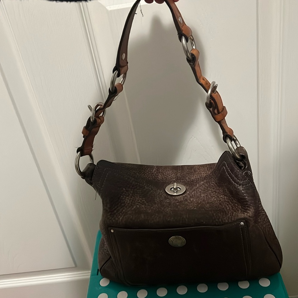 coach chelsea pebble leather bag